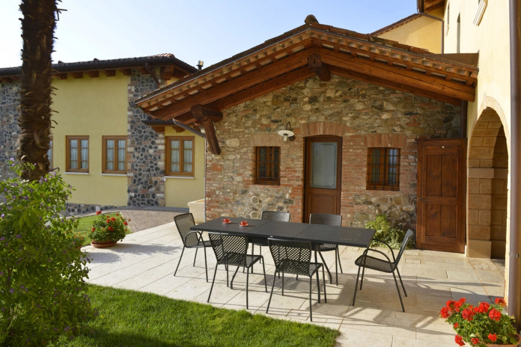 Tavolo da Giardino Allungabile 160/220x90x76 cm in Acciaio RD Italia Estate L160 Antracite
