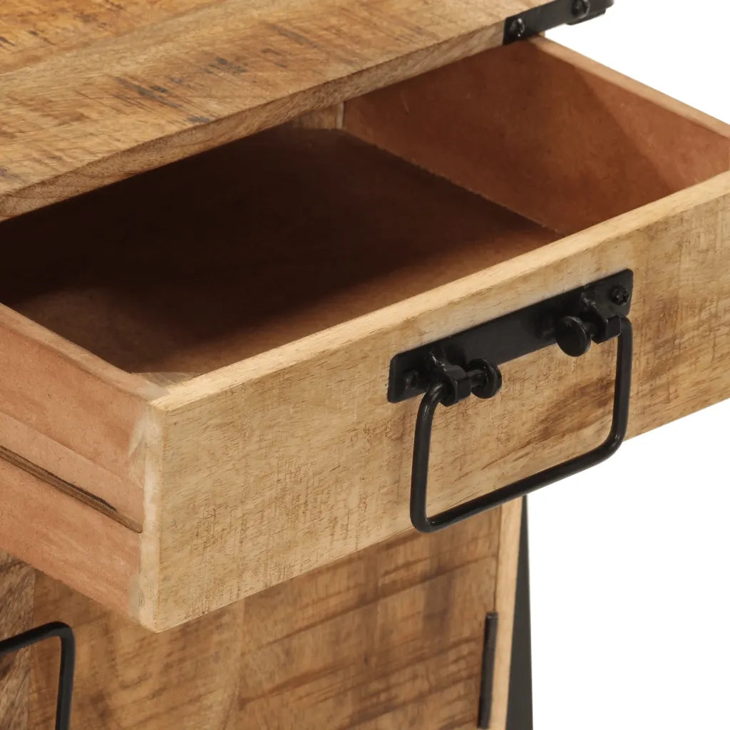 Comodino 40x30x42 cm in Legno Massello di Mango 358917