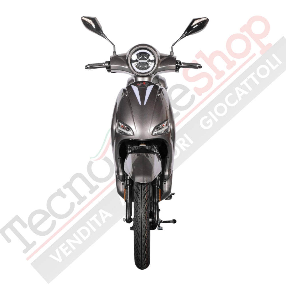Scooter Elettrico BR-1 Sport 20Ah 48V Batteria a Piombo - Immatricolabile-Grigio