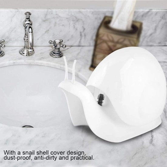 Dispensatore di sapone a forma di goccia stile a pressione per il lavandino - Dispensatore di crema - 120 ml - Bianco.