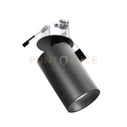 GFA1391- FARETTO AD INCASSO ORIENTABILE 1 LUCE ATTACCO GU10 COLORE NERO SATINATO D.5,7CM H.9CM