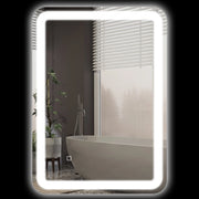 Specchio Bagno con Luce LED ¨C zephmum ¨C Bianco 70x50 cm