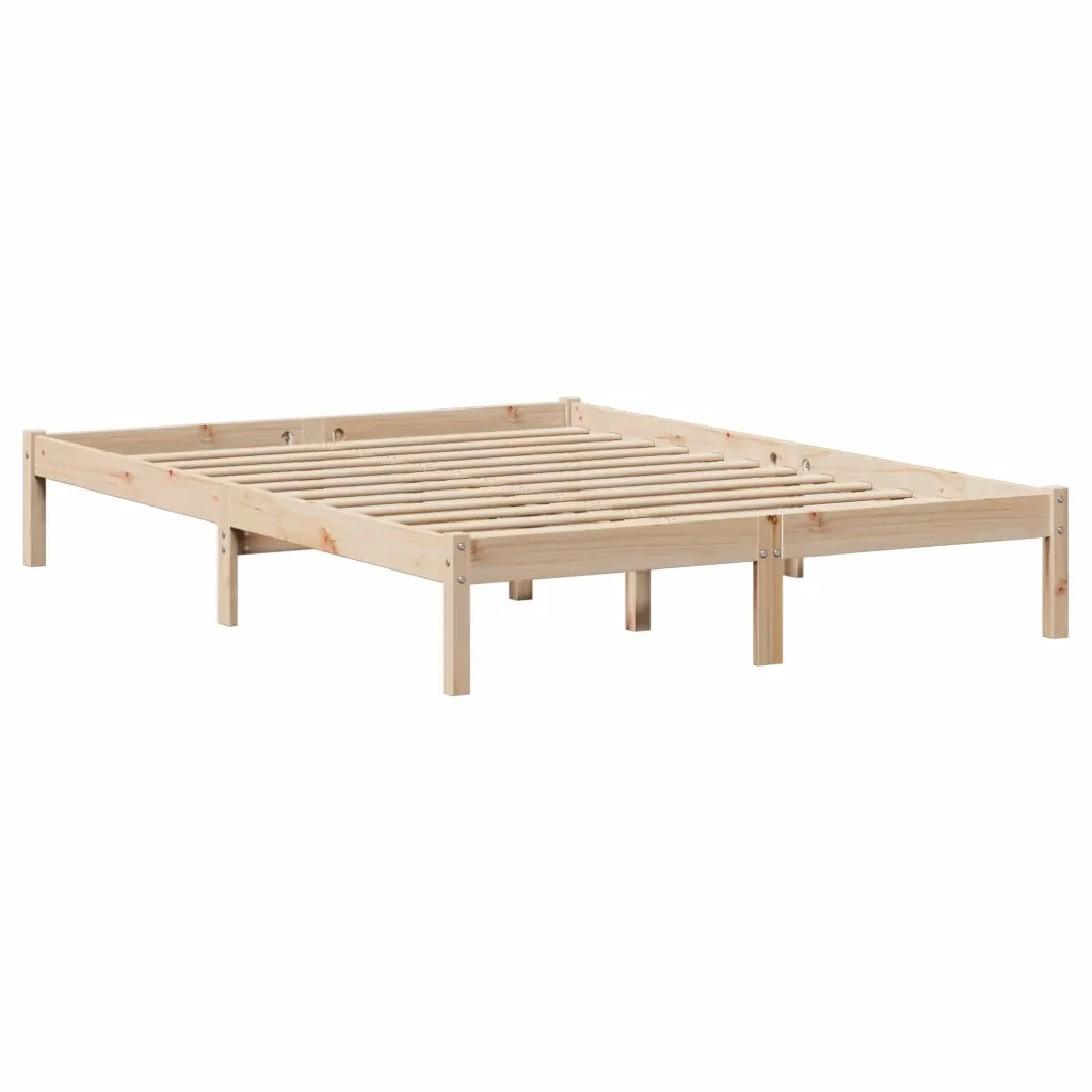 vidaXL Letto Libreria senza Materasso 135x190 cm in Legno di Pino