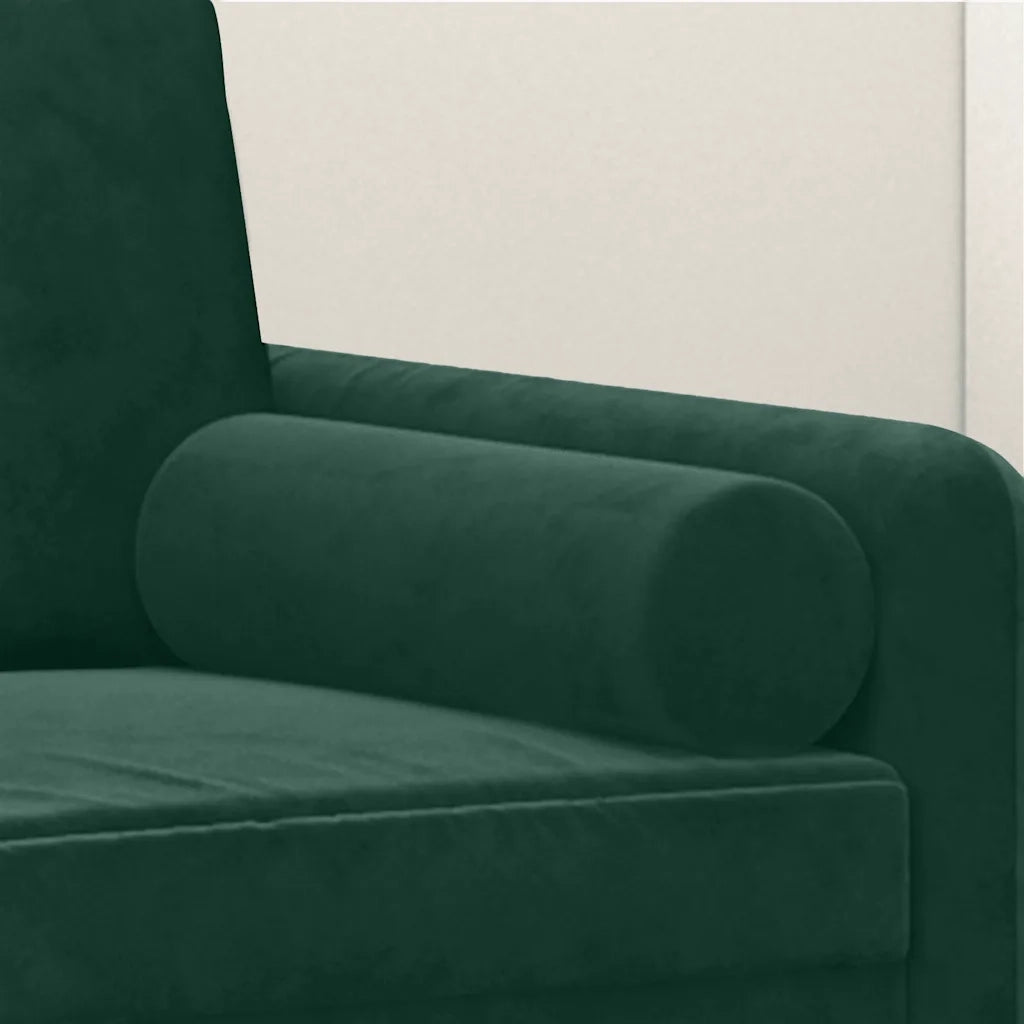 Cuscini Decorativi 2 pz Verde Scuro ?15x50 cm in Velluto CFW9486372