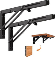 Console a battente resistente - 80 kg di carico portante - supporti per tavolo - sostegni - cerniere a battente - fermi - 2 pezzi - 400 mm - max. 80 kg