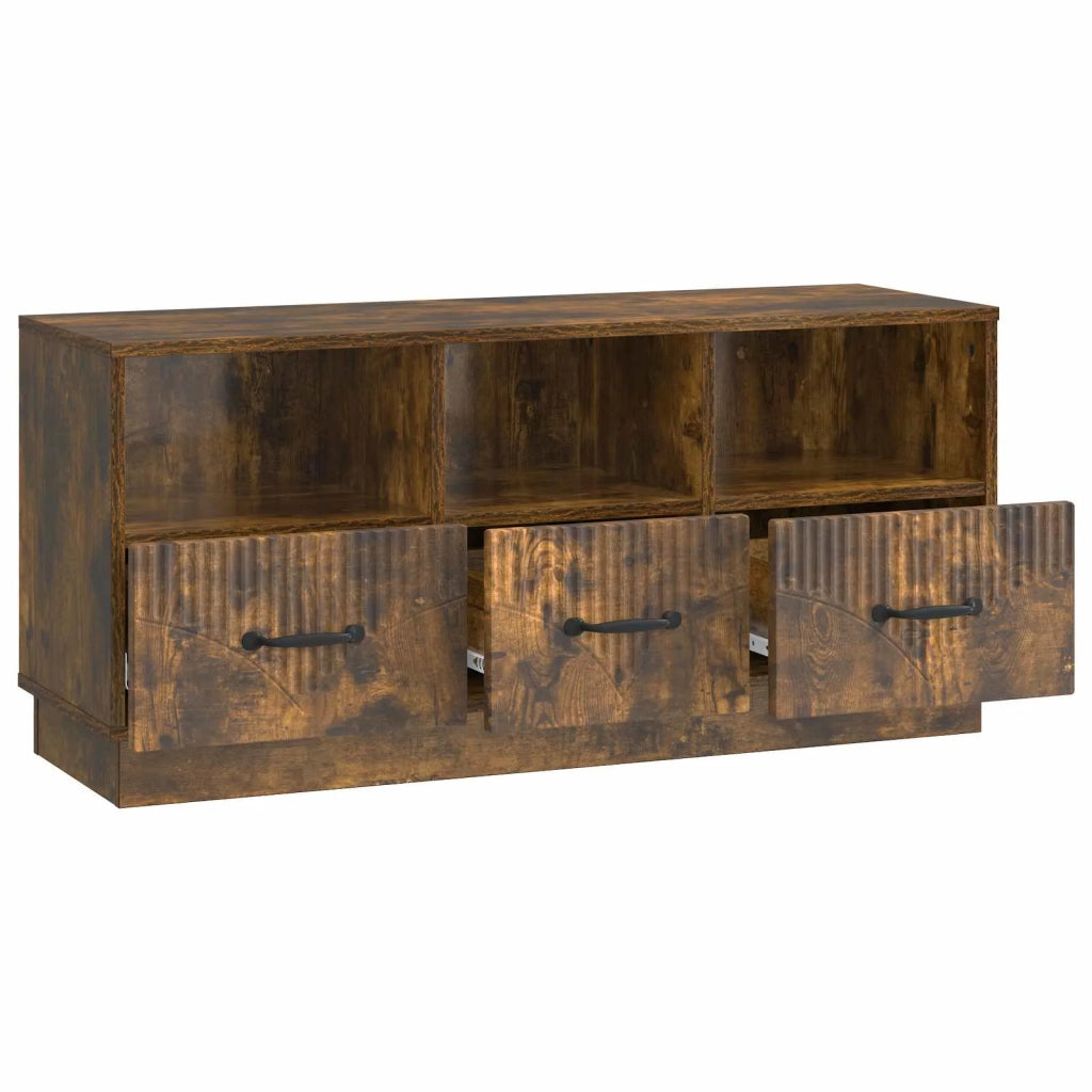 Mobile TV | Armadietto TV | Mobile Porta TV Rovere Fumo 102 x 34,5 x 47 cm Legno ingegnerizzato