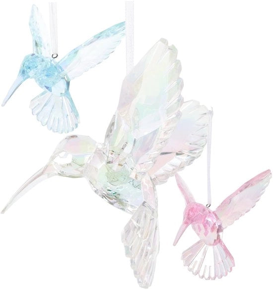 Decorazioni per giardino 3 pezzi - Ornamenti decorativi - Ombrellone in acrilico - Decorazione appesa - Decorazione per giardino - Dimensioni 10x9,5x7 cm