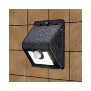 Trade Shop - Faro 8 Led Con Pannello Solare Ricaricabile E Sensore Di Movimento Per Esterno -