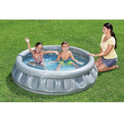 Trade Shop - Piscina Gonfiabile Per Bambini Spaceship Astronave Silver 152x43 Cm 512 Lt 51080 -