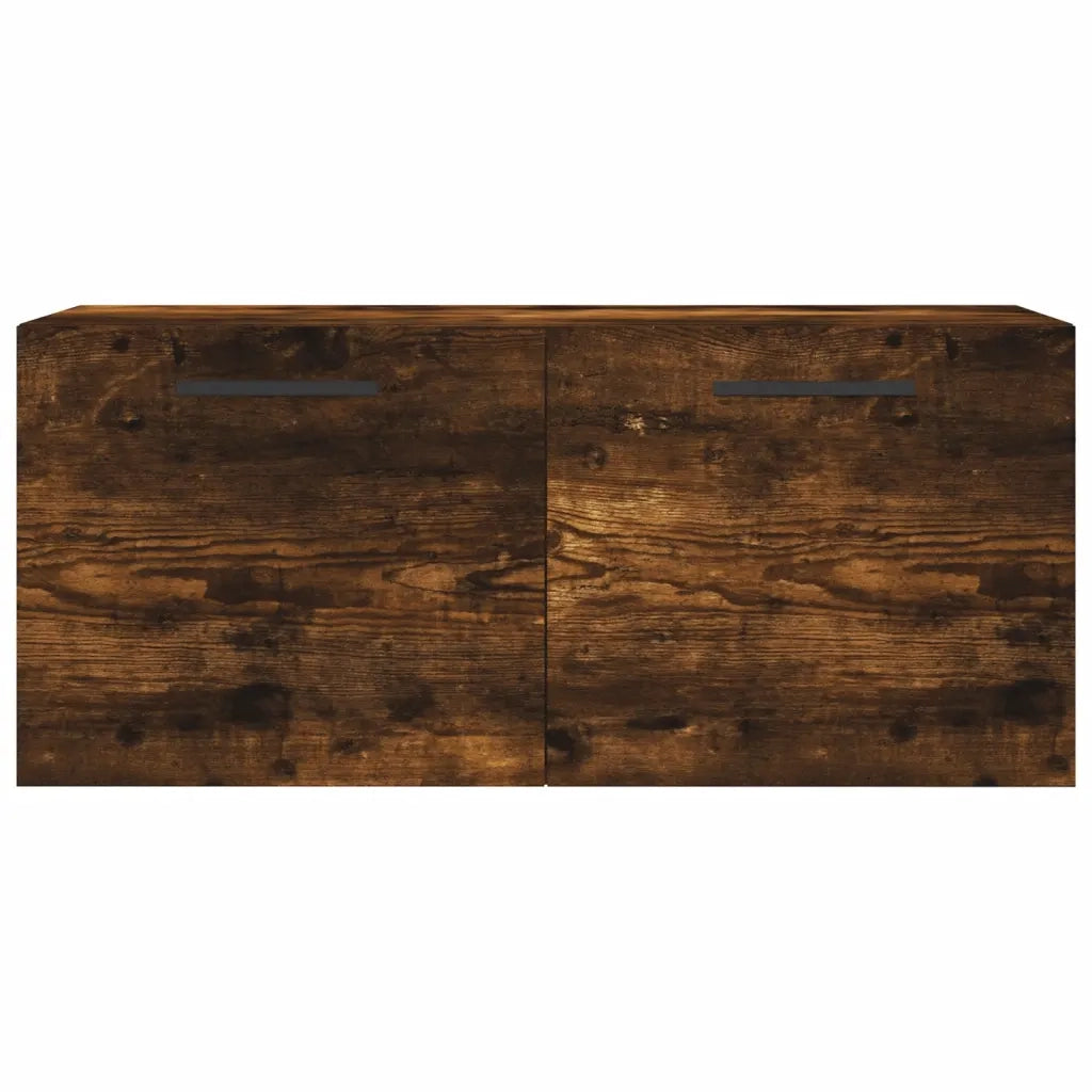 Mobile a Parete Rovere Fumo 80x36,5x35 cm in Legno Multistrato 830105