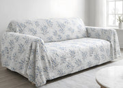 Telo Arredo Copritutto Salvadivano 100% Cotone Made In Italy Disegno Sambuco - Matrimoniale - Lavanda