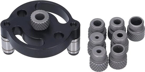 Piastra di foratura verticale - Kit di guide per foratura con 8 guide per diametri 3/4/5/6/7/8/9/10 mm