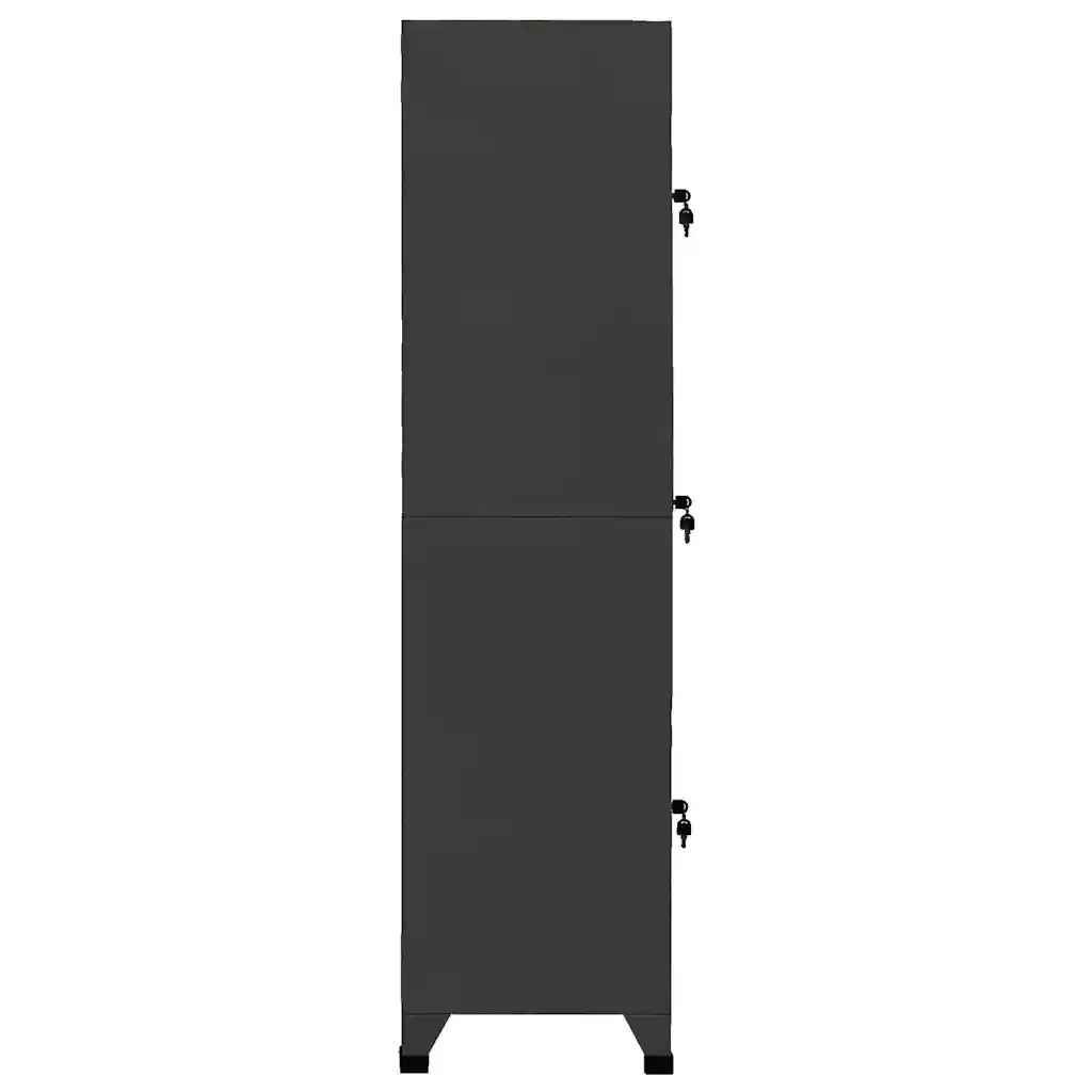 Armadietto con Serratura Antracite 38x45x180 cm in Acciaio cod mxl 52232