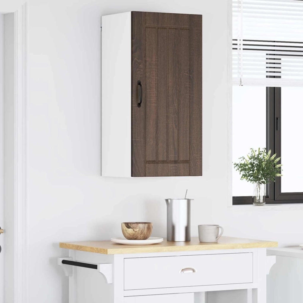 Armadietto a muro LUCCA Rovere Marrone 40 x 31 x 80 cm