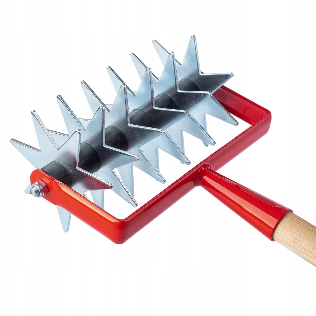KADAX Coltivatore manuale per la lavorazione del terreno, arieggiatore da giardino, 145 cm, rotativo