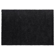 Tappeto Shaggy Nero 140 x 200 cm Moderno Tappeto Rettangolare Trapuntato a Pelo Lungo