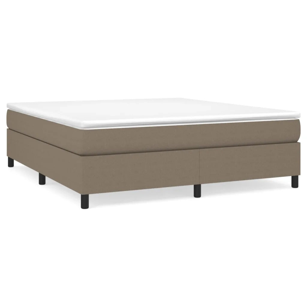 Giroletto a Molle con Materasso Tortora 180x200 cm in Tessuto 3144443