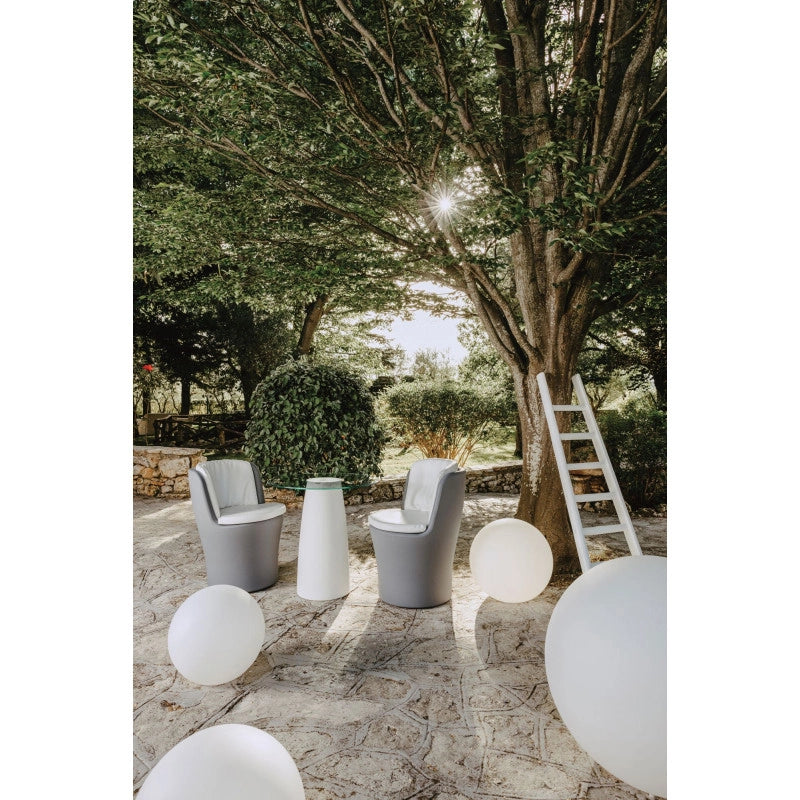 Lampada sfera di design Ø50 in polimero luce multicolor per interno ed esterno - Made in Italy - Monacis