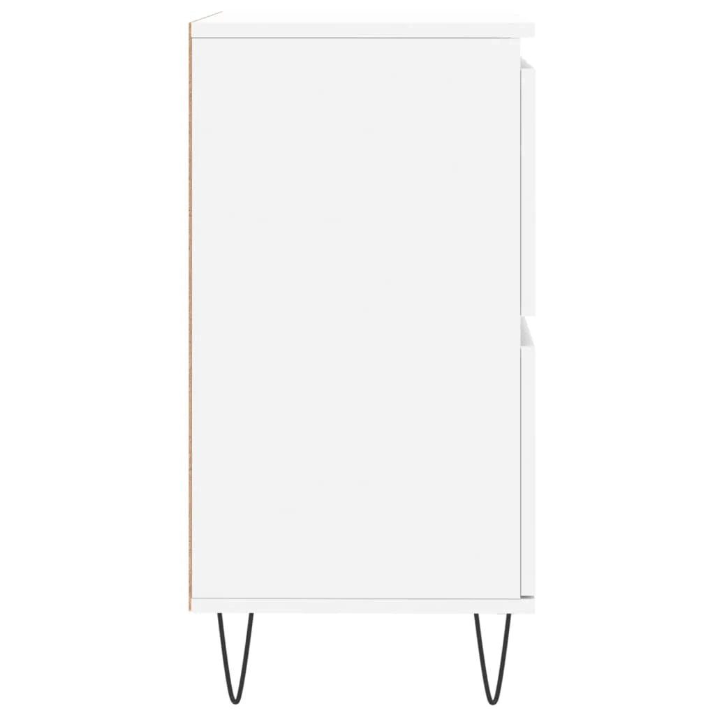 Buffet credenza cassettiera mobiletto mobile contenitore organizer per cucina soggiorno salotto 60 x 35 x 70 cm legno ingegnerizzato bianco 02_0030358