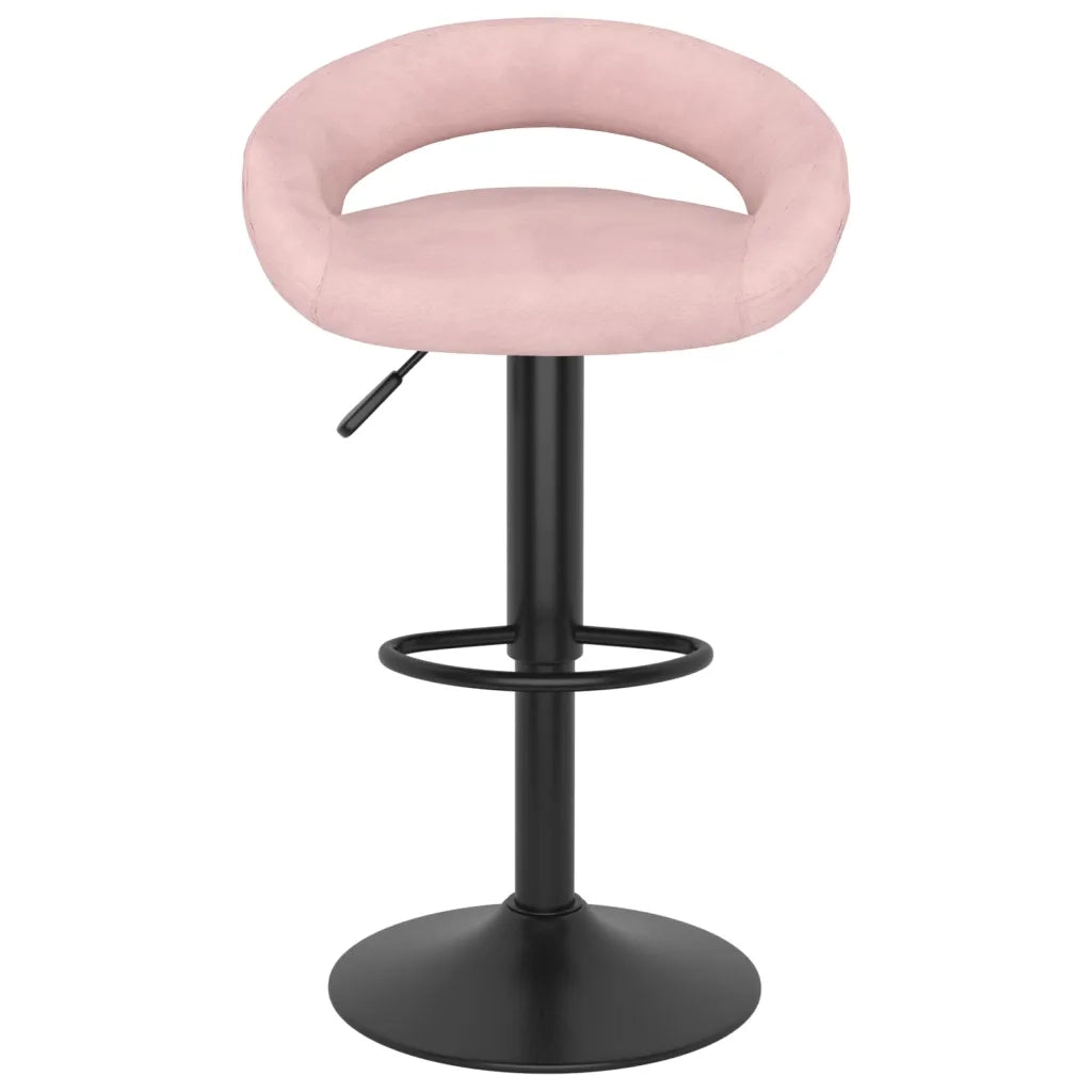 vidaXL Sgabelli da Bar 2 pz Rosa in Velluto