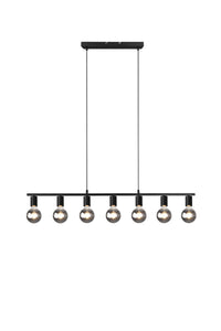 Lampada a Sospensione da Interno   in Metallo Nero Opaco