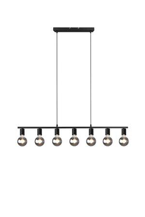 Lampada a Sospensione da Interno   in Metallo Nero Opaco