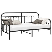 Letto singolo | Letto per adulti | Struttura per letto di giorno Nero 90 x 190 cm