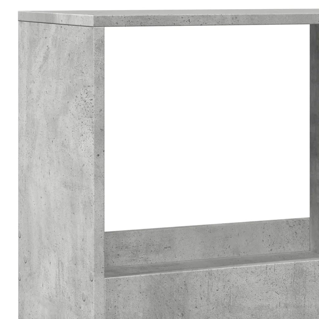 vidaXL Divisorio Grigio Cemento 100x33x175 cm in Truciolato
