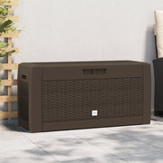 Baule da Giardino Marrone 119x48x60 cm in Polipropilene 152196