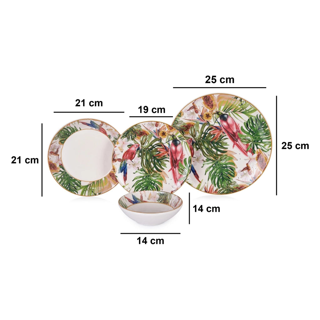 Noga, Servizio Piatti set da 24, Multicolore