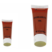Trade Shop - Set 6pz Pittura Acrilica Vernice Confezione Colore Terra Di Siena Tubo 75ml 07487 -