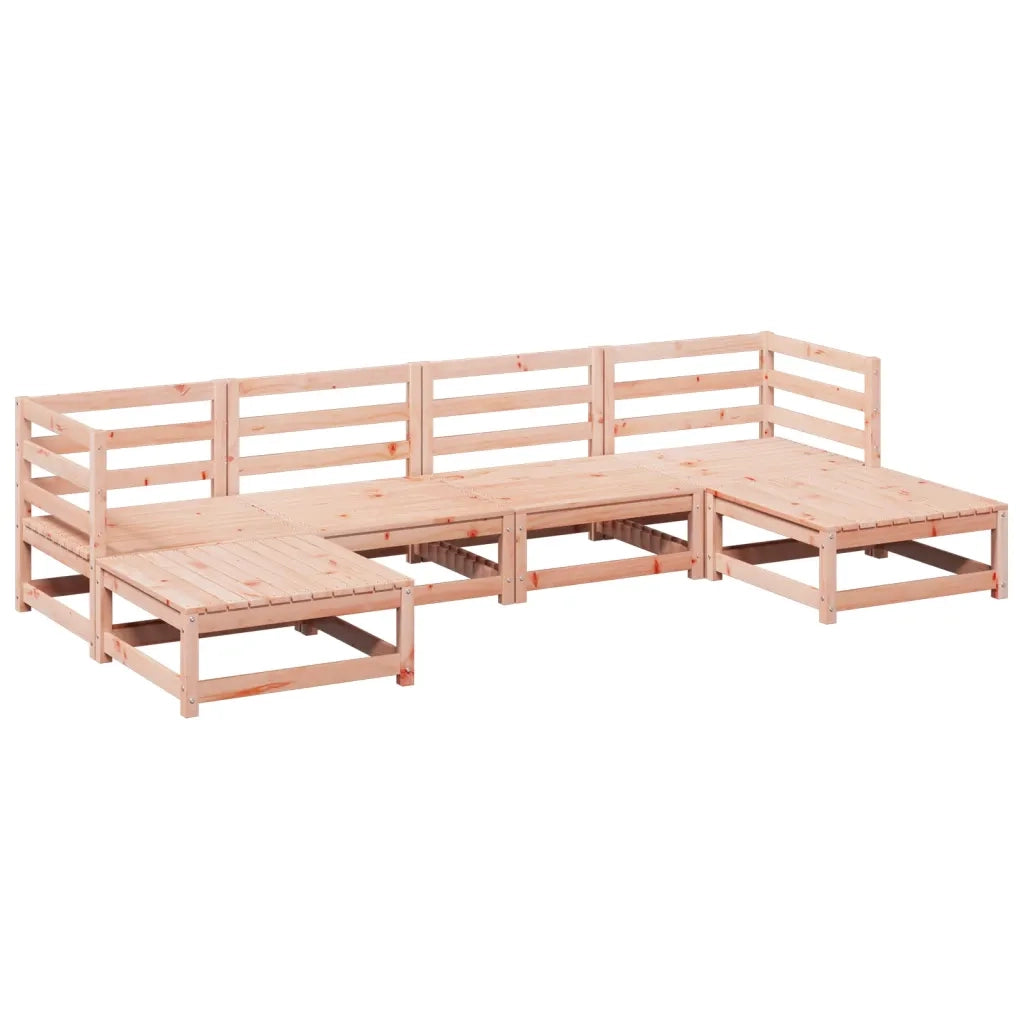 Set Divani da Giardino 6 pz in Legno Massello Abete Douglas 3299565