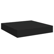 Scaffale a parete | Ripiano a parete | Mensola a parete Nero 23x23,5x3,8 cm in MDF