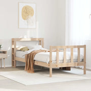 Letto senza Materasso 90x200 cm in Legno Massello di Pino