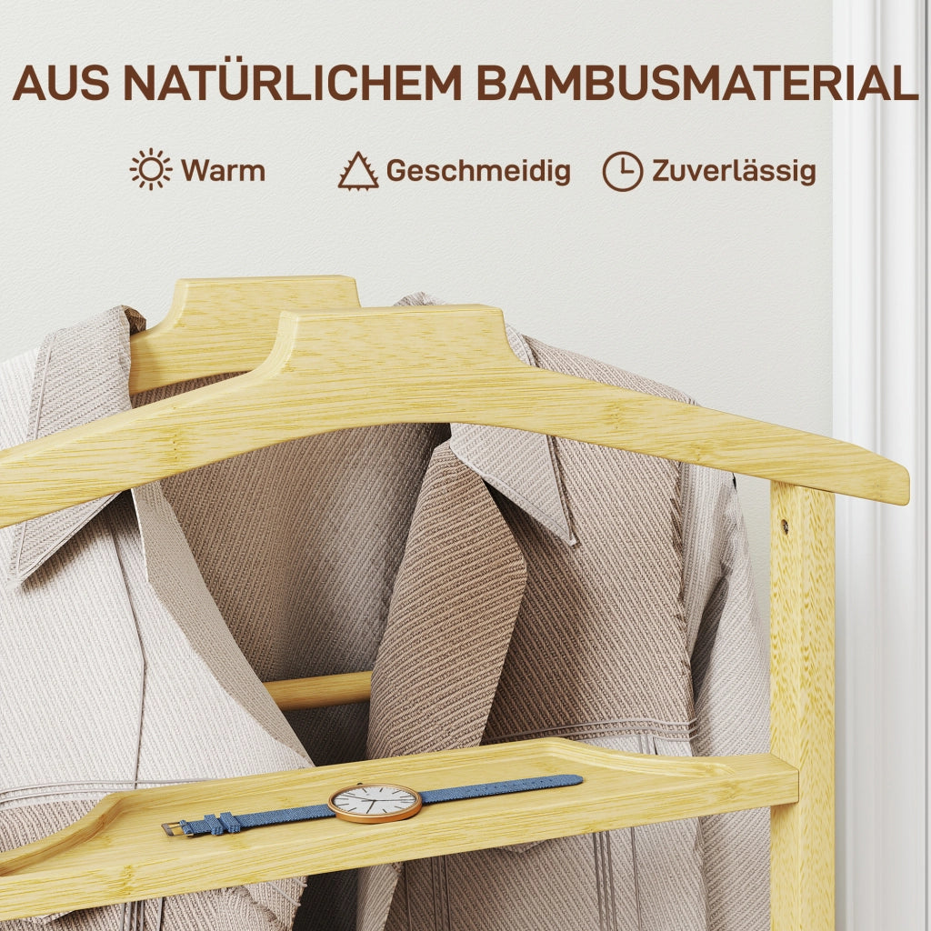 Appendiabiti con rotelle ¨C zephmum ¨C Bamb¨´, Doppia asta, Ripiano scarpe