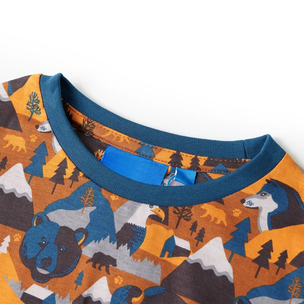 Pigiama per Bambini Maniche Lunghe Cognac 116 CFW9718452