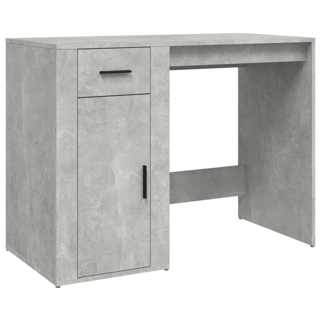 Scrivania tavolo postazione di lavoro mobile per computer studio 100 x 49 x 75 cm legno ingegnerizzato grigio 02_0023824