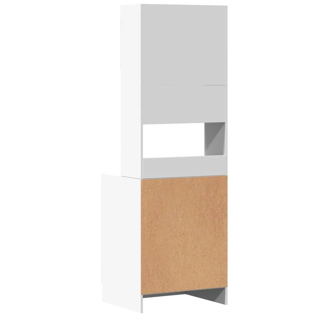 Mobile da cucina-Armadio da cucina Bianco 60x50x180 cm Legno Multistrato