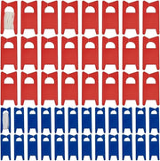 Set di 48 bobine per filato in plastica scuro blu-rosso per organizzare filo per ricamo a maglia, aghi e filo per cucito, tessitura e ricamo a punto croce.