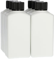 Set di 6 flaconi in plastica riciclabile HDPE, 250 ml, sicuri per bambini, non frantumabili, riutilizzabili, BPA liberi