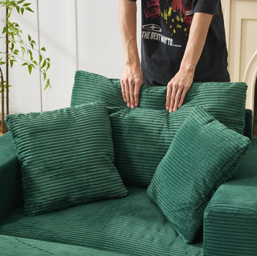 Chaise longue con vano contenitore in metallo e legno verde smeraldo
