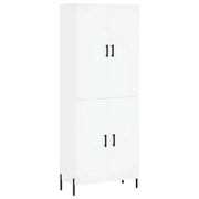 Buffet credenza cassettiera armadio mobile contenitore organizer cucina soggiorno salotto alto 69,5 x 34 x 180 cm legno ingegnerizzato bianco 02_0032713