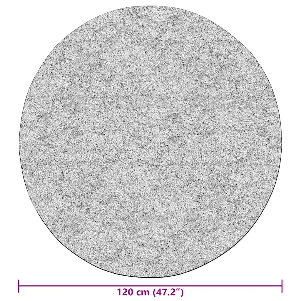 Tappeto Lavabile φ120 cm Antracite 337957