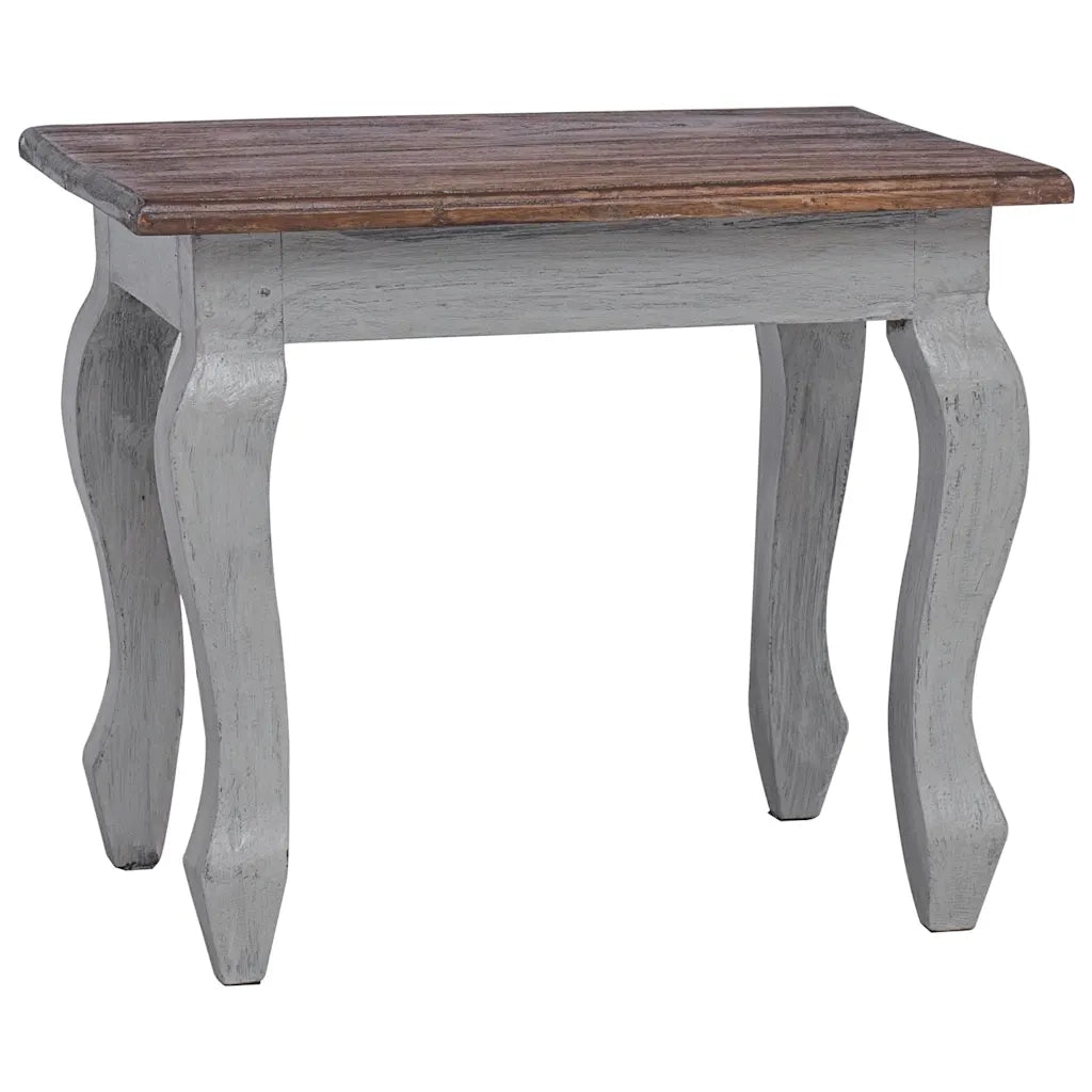 Set Tavolini a Incastro 3 pz in Legno Massello di Mogano 244505