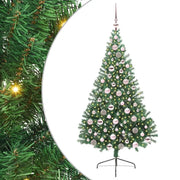 Albero di Natale | Decorazioni natalizie artificiale con luci integrate Verde 180 cm