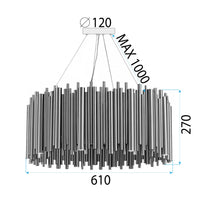 Lampada Da Soffitto Dorata APP1560-12CP