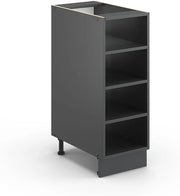 Scaffale da cucina Fame-Line, Antracite, 30 cm Senza piano di lavoro, per la combinazione con altri moduli della serie Fame-Line