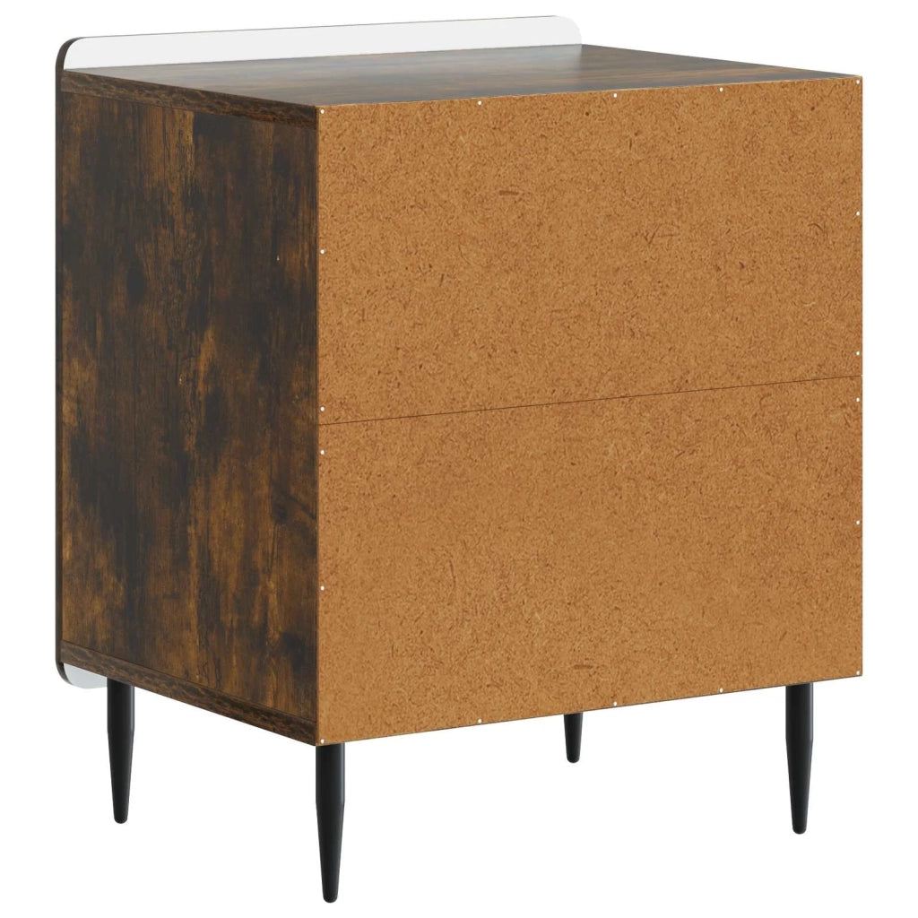 Armadio da Notte 2 pz Rovere Fumo 43 x 34,5 x 52 cm 894346