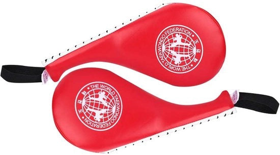 Kickpads 2-Pack - Pelle PU - Alta Densità Spugna - Attrezzatura di Allenamento - Kickboxing - Karate / Arti Marziali - Supporti di Colpo