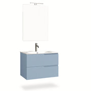Mobile bagno composizione 4 pezzi L.81 P.46,5 H.190 cm VENERE colore azzurro tiffany